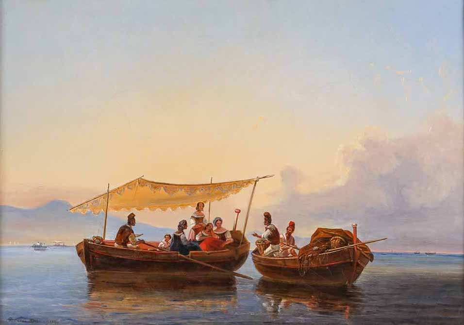 François DUBOIS (1790-1871) dans la baie de Naples