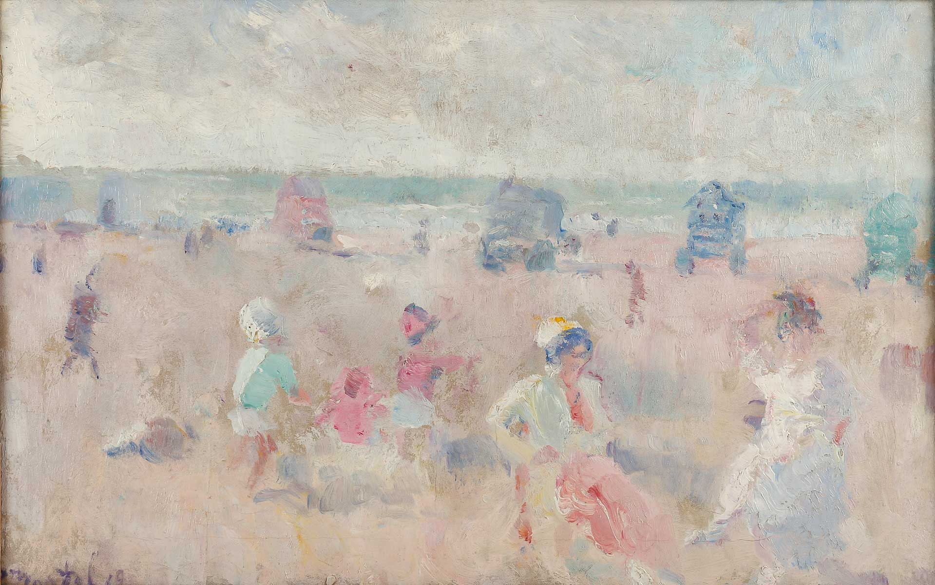 Jean MARTEL (1879-1944)Scène de plage