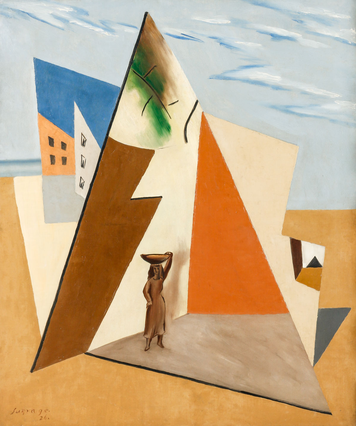 Léopold SURVAGE (1879 - 1968) Collioure, 1926