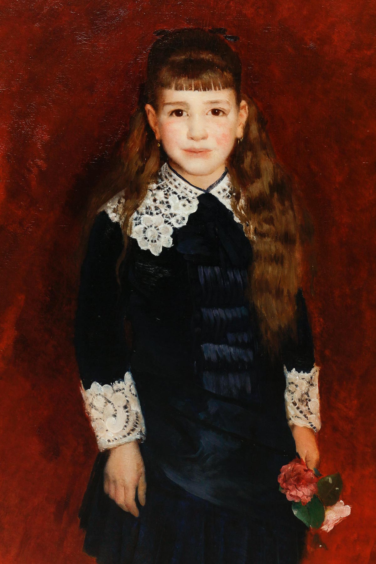 Victor DUYVER (1859 - 1939) Portrait de petite fille 1