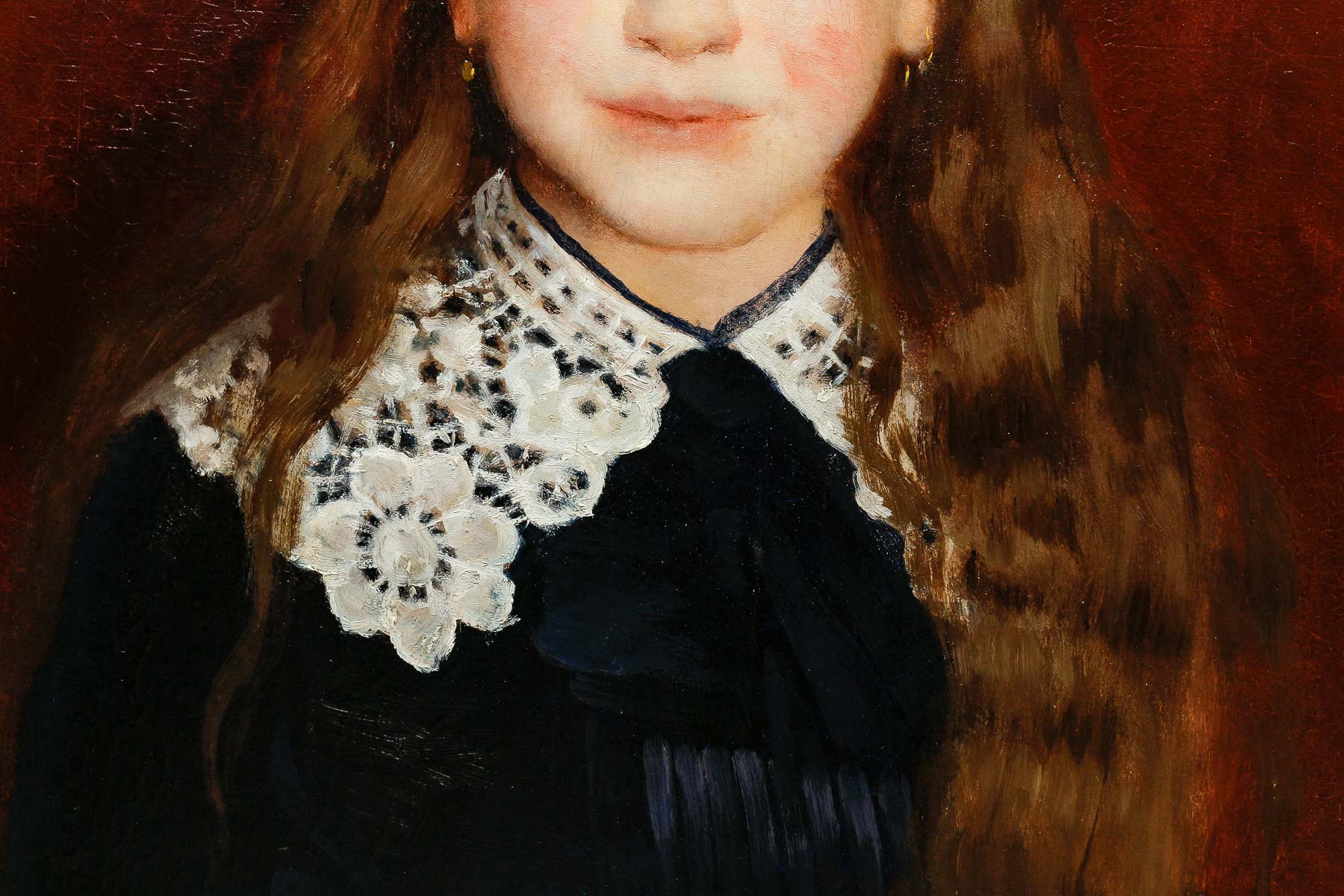 Victor DUYVER (1859 - 1939) Portrait de petite fille 3