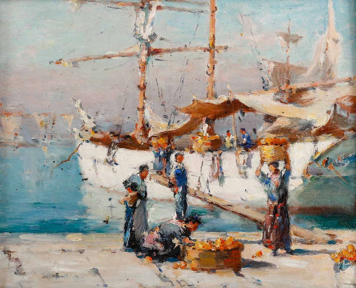 Gilbert GALLAND (1870-1956) le port de Marseille