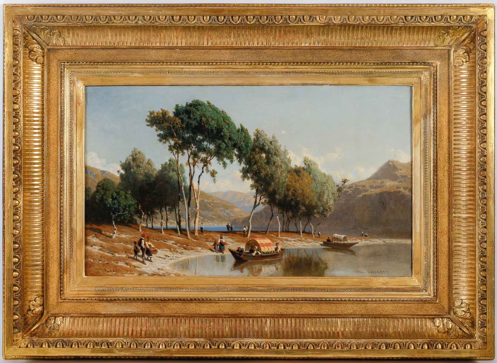 Karl GIRARDET (1813-1871) Le lac de Brienz cadre