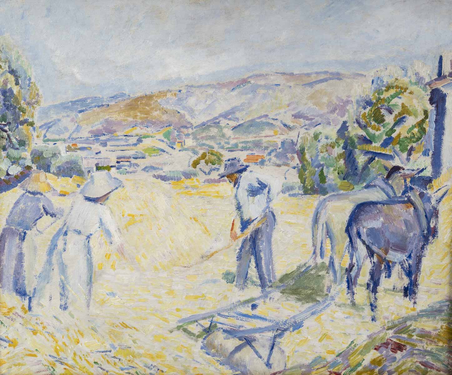 Augustin Carrera (1875, 1952) paysage provençal