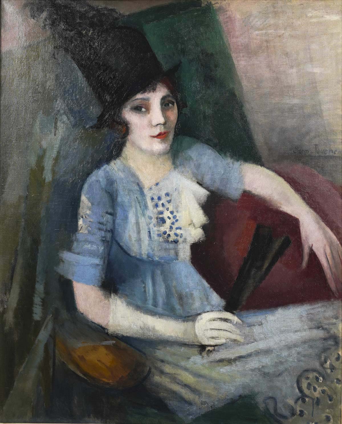 Jean JOVENEAU (1888 - 1950) Portrait de Marie Laurencin