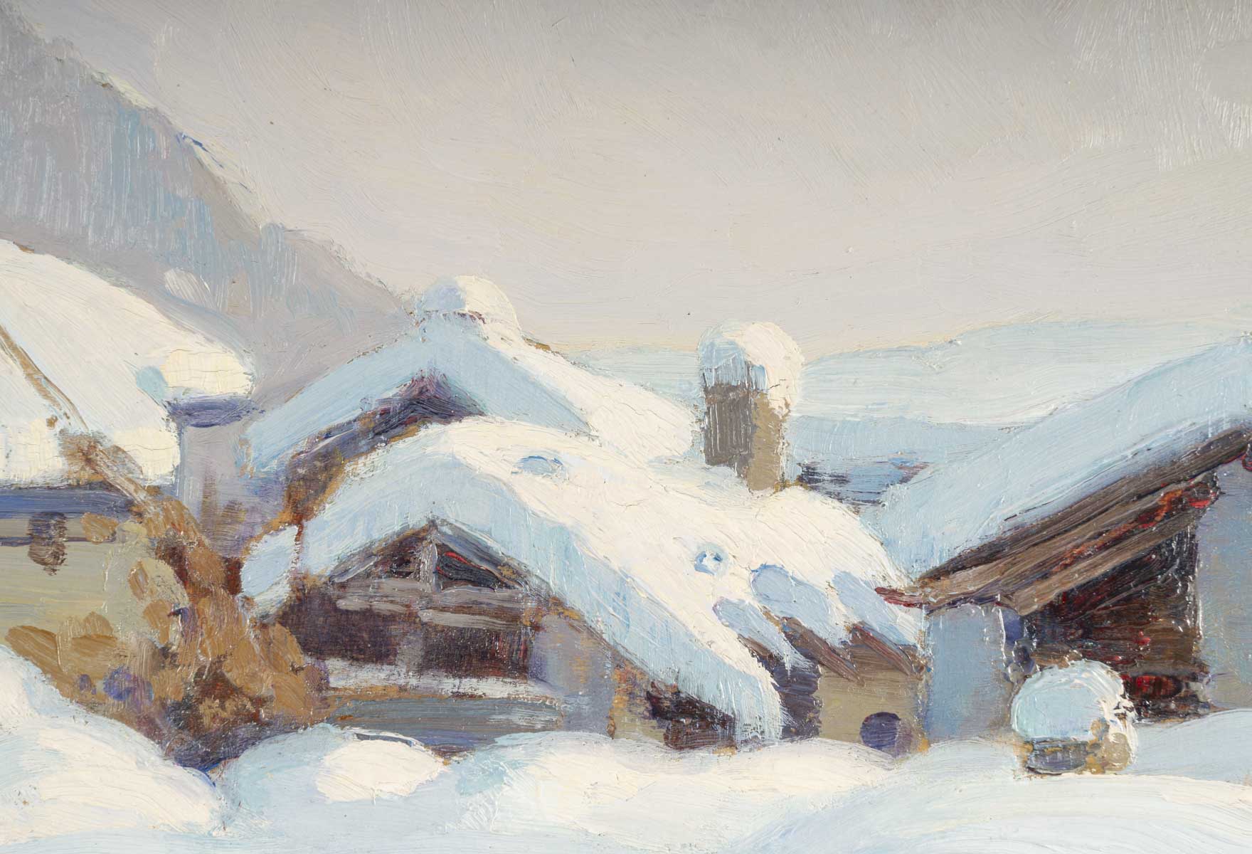 Jules Emile ZINGG (1882- 1942) Paysage de neige 5 Jules Emile ZINGG (1882- 1942) Paysage de neige 5