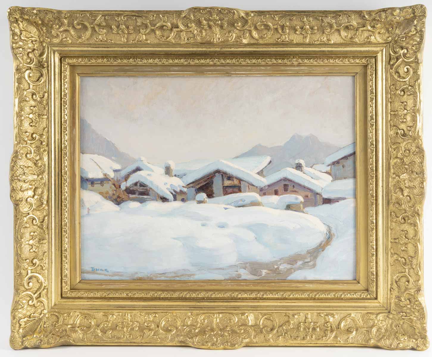 Jules Emile ZINGG (1882- 1942) Paysage de neige 1 Jules Emile ZINGG (1882- 1942) Paysage de neige 1