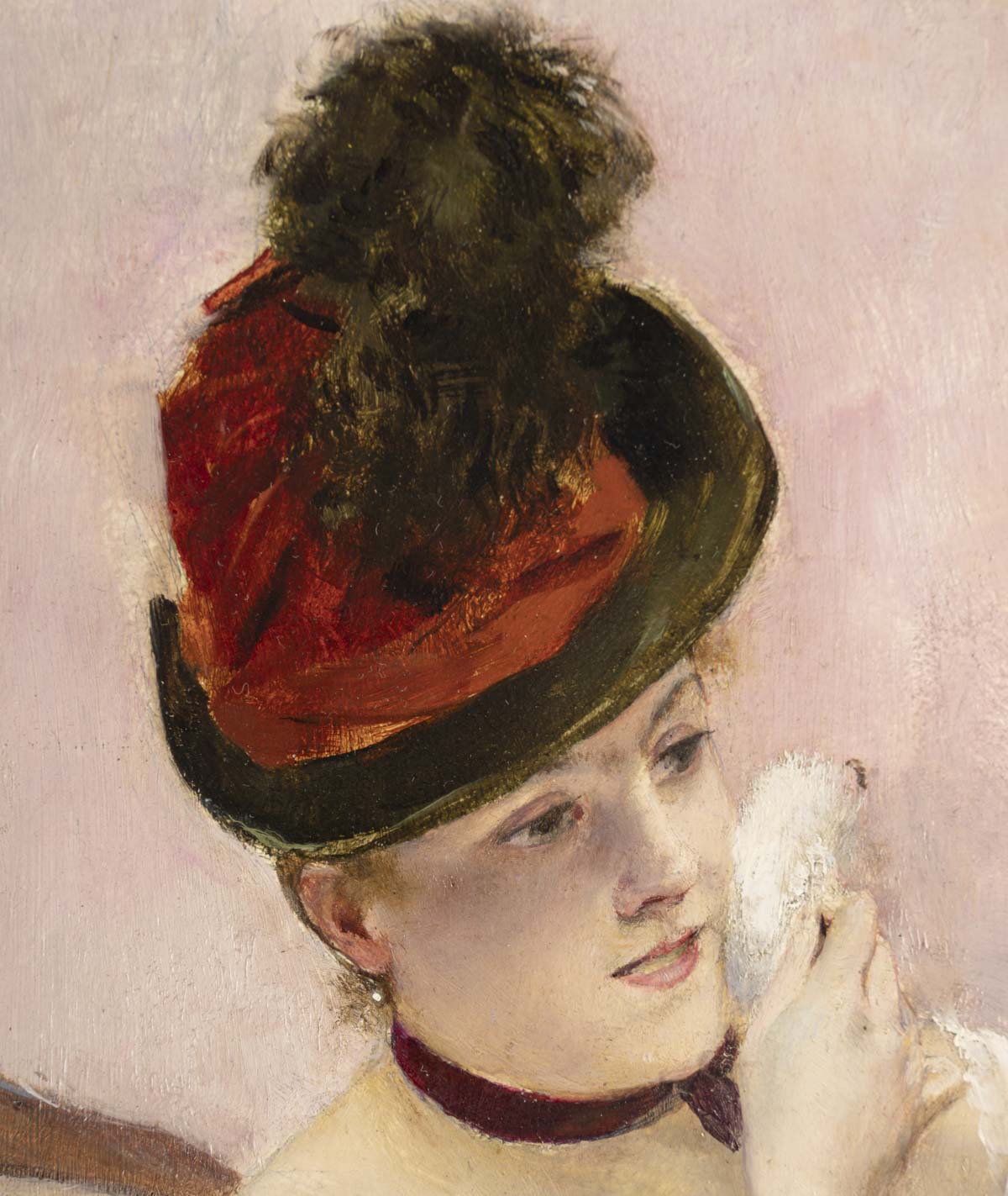 Georges-Antoine ROCHEGROSSE (1859 – 1938) Femme se poudrant 2 Georges-Antoine ROCHEGROSSE (1859 - 1938) Femme se poudrant 2