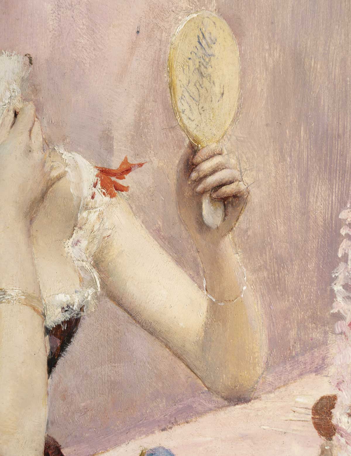 Georges-Antoine ROCHEGROSSE (1859 – 1938) Femme se poudrant 3 Georges-Antoine ROCHEGROSSE (1859 - 1938) Femme se poudrant 3