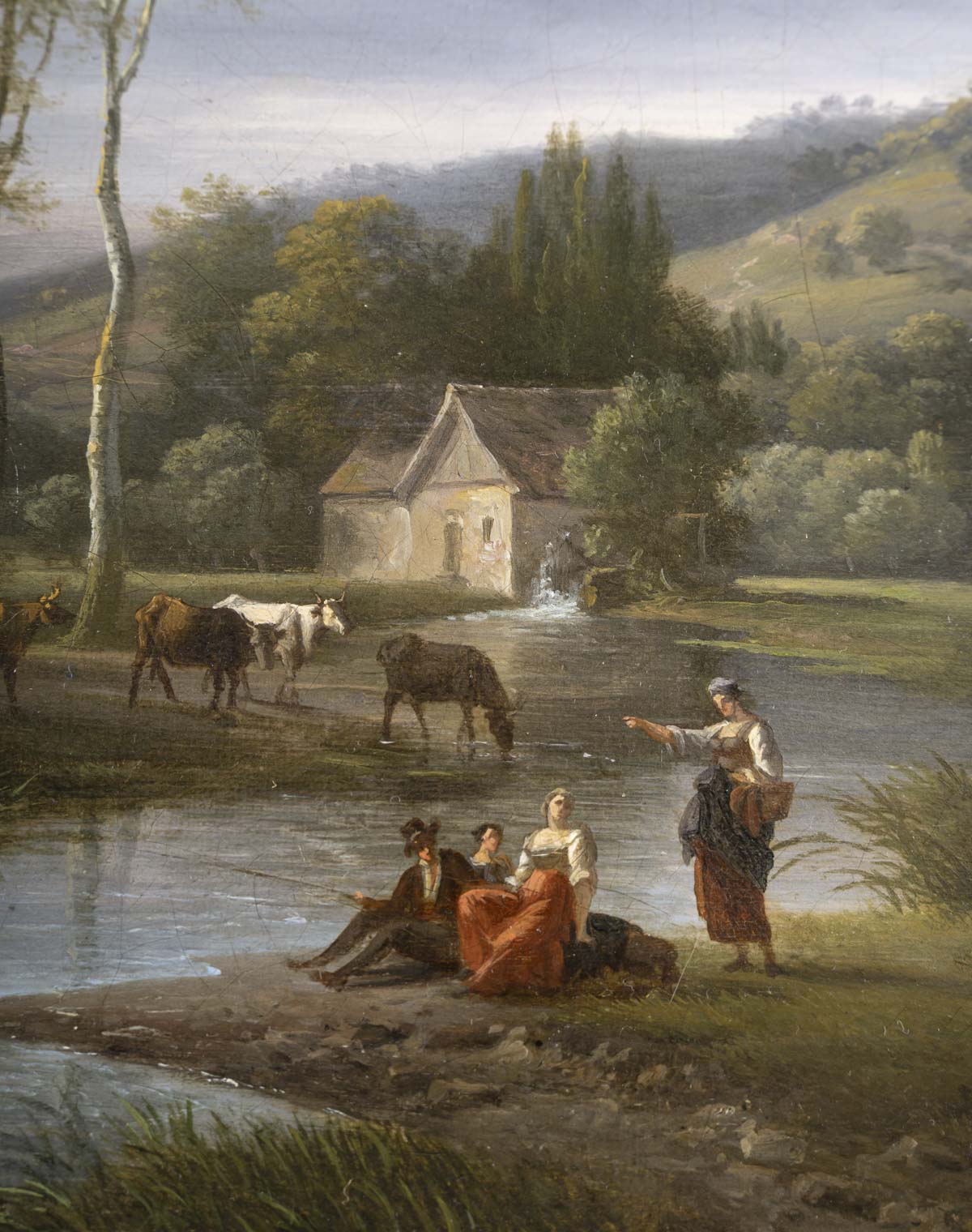 Louis Étienne WATELET (1780-1866) Paysage à la rivière 2 Louis Étienne WATELET (1780-1866) Paysage à la rivière 2